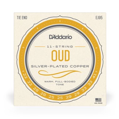 D'Addario EJ95 Oud Silverplated Wound on Nylon (11 strings), Full Set