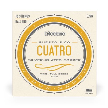 D'Addario EJ96 Cuatro-Puerto Rico Strings
