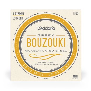 D'Addario EJ97 Greek Bouzouki Nickelplated Steel Wound, Full Set