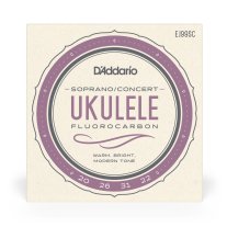 D'Addario EJ99SC Pro-Arte Carbon Ukulele, Soprano / Concert