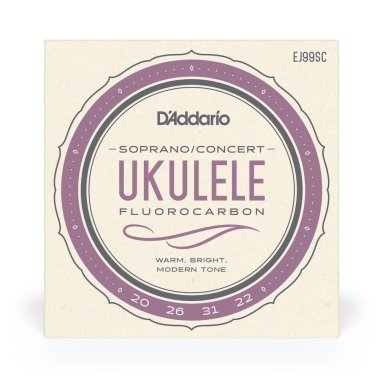 D'Addario EJ99SC Pro-Arte Carbon Ukulele, Soprano / Concert