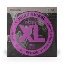 D'Addario EPN120 Pure Nickel Electric Guitar Strings Super Light 9-41