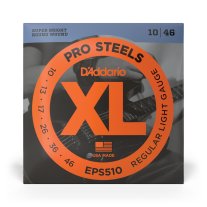 D'Addario EPS510 ProSteels Electric Guitar Strings Regular Light 10-46