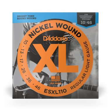D'Addario ESXL110 XL Double Ball End Steinberger Electric Guitar 10-46