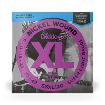 D'Addario ESXL120 XL Double Ball End Steinberger Electric Guitar 9-42