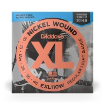D'Addario EXL110W XL Nickel Wound 3rd Electric Guitar Strings 10-46