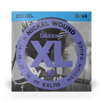 D'Addario EXL115 XL Nickel Blues/Jazz Electric Guitar Strings 11-49