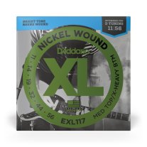 D'Addario EXL117 XL Medium Top / X-Heavy Bottom Electric Guitar 11-56