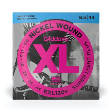 D'Addario EXL120+ Nickel Wound Super Light Electric Guitar 9.5-44