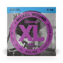 D'Addario EXL120 XL Nickel Wound Electric Guitar Super Light 9-42