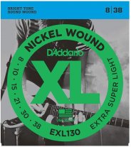 D'Addario EXL130 XL Extra Super Light Electric Guitar Strings 8-38