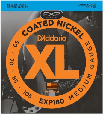 D'Addario EXP160 Coated Electric Bass (50-105) Full Set