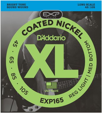 D'Addario EXP165 Coated Electric Bass (45-105) Full Set