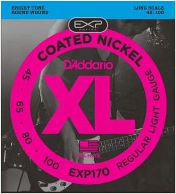 D'Addario EXP170 Coated Electric Bass (45-100) Full Set
