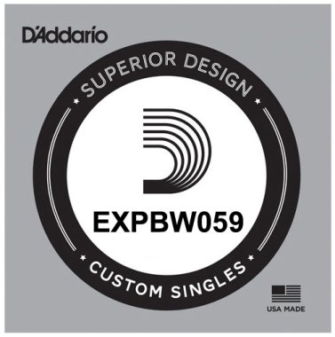 D'Addario EXPBW059 80/20 Bronze Acoustic String, .059 gauge, Single