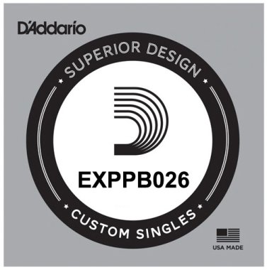 D'Addario EXPPB026 Phosphor Bronze Wound Acoustic, .026 gauge, Single