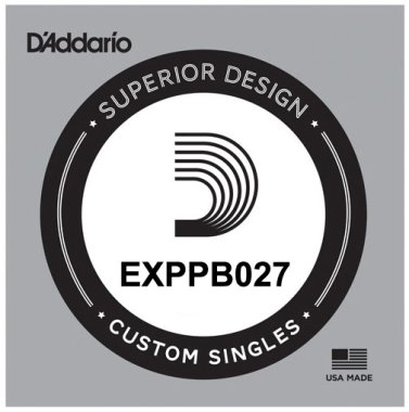 D'Addario EXPPB027 Phosphor Bronze Wound Acoustic, .027 gauge, Single
