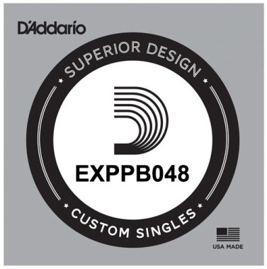 D'Addario EXPPB048 Phosphor Bronze Wound Acoustic, .048 gauge, Single
