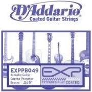 D'Addario EXPPB049 Phosphor Bronze Wound Acoustic, .049 gauge, Single