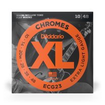 D'Addario Flatwound Electric Guitar ECG23 Chromes Extra Light 10-48