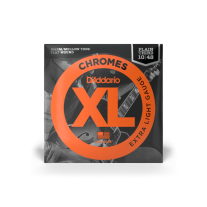 D'Addario Flatwound Electric Guitar ECG23PL Chromes Extra Light 10-48