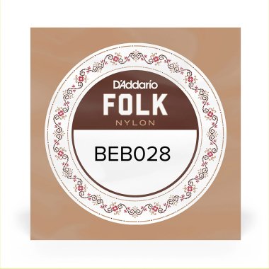 D'Addario Folk Nylon BEB028 1st string (e), normal tension .028