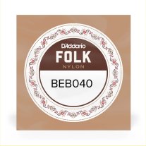 D'Addario Folk Nylon BEB040 3rd string (g), normal tension .040