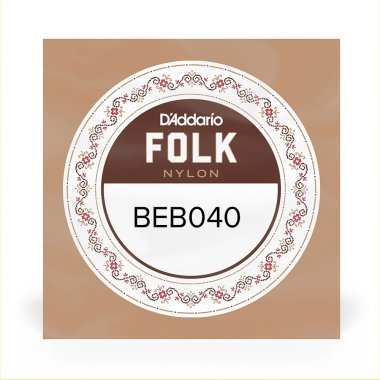 D'Addario Folk Nylon BEB040 3rd string (g), normal tension .040