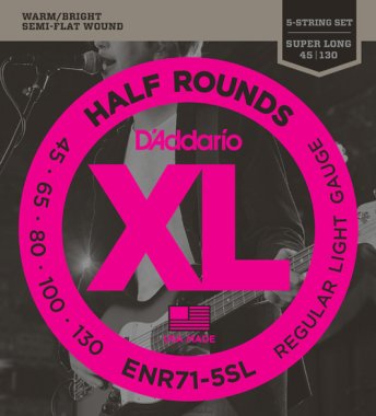 D'Addario Half Rounds ENR71-5SL Super Long (45-130)