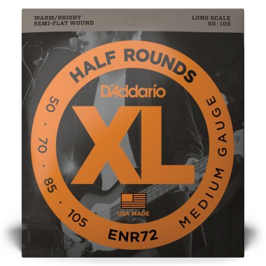 D'Addario Half Rounds ENR72 Medium (50-105), Full Set