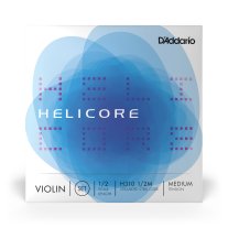 D'Addario Helicore Violin H310 1/2 Medium Tension, Ball End, Full Set