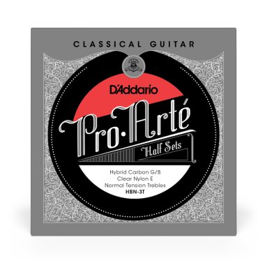 D'Addario Hybrid Carbon G/B Clear Nylon NT Guitar Strings Treble Set