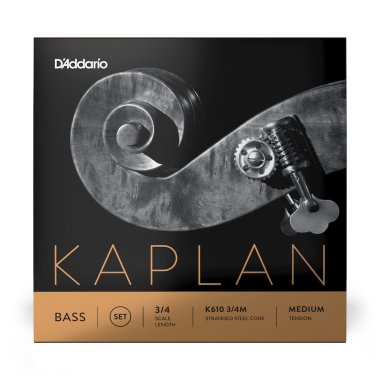 D'Addario Kaplan 3/4 Medium Tension K610 3/4M, Double Bass Set
