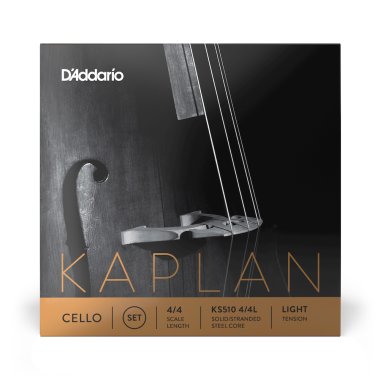 D'Addario Kaplan Cello KS510 4/4 Light Tension, Full Set