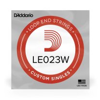 D'Addario LE023W Nickel Wound Loop End .023 in, Single String