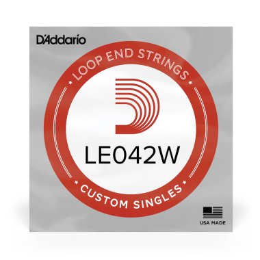 D'Addario LE042W Nickel Wound Loop End .042 in, Single String