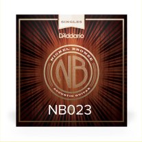 D'Addario NB023 Nickel Bronze Wound Acoustic Single String, .023