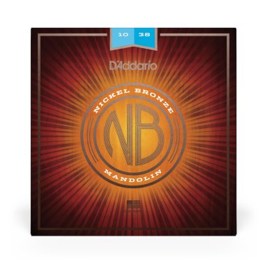 D'Addario NBM1038 Nickel Bronze Mandolin Strings, Light 10-38