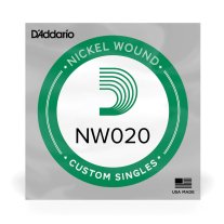 D'Addario NW020 XL Nickel Wound Electric String, .020 gauge, Single