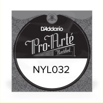 D'Addario NYL032 Classical Guitar Rectified Nylon .032 single string
