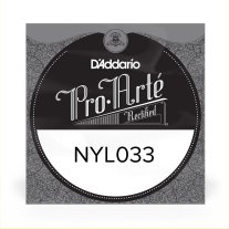 D'Addario NYL033 Classical Guitar Rectified Nylon .033 single string