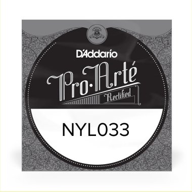 D'Addario NYL033 Classical Guitar Rectified Nylon .033 single string