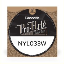 D'Addario NYL033W Classical Guitar .033, single string
