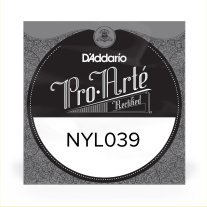 D'Addario NYL039 Classical Guitar Rectified Nylon .039 single string