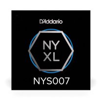 D'Addario NYXL High Carbon Plain Steel Guitar String .007