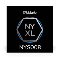 D'Addario NYXL High Carbon Plain Steel Guitar String .008