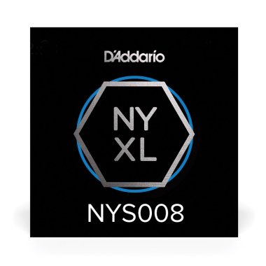 D'Addario NYXL High Carbon Plain Steel Guitar String .008