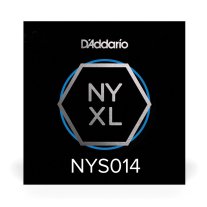 D'Addario NYXL High Carbon Plain Steel Guitar String .014