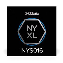 D'Addario NYXL High Carbon Plain Steel Guitar String .016