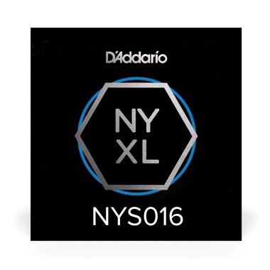 D'Addario NYXL High Carbon Plain Steel Guitar String .016